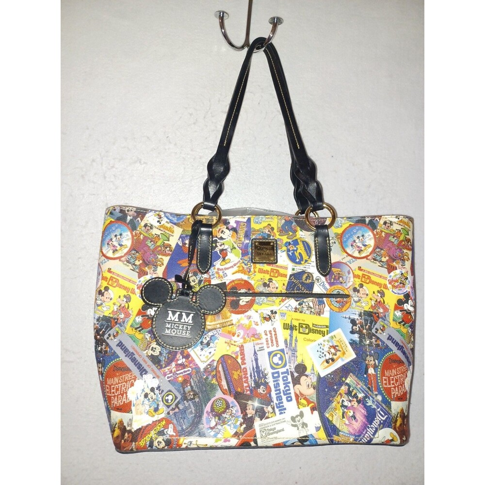 Dooney & Bourke Disney Mickey Mouse Through the Years Collage Tokyo Large TOTE